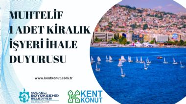 Muhtelif 1 Adet Kiralk yeri hale Duyurusu